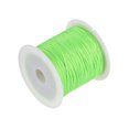 thumbnail image 3 of 1 Rollo Nylon Rebordear Hilo Anudar Cordón 0,6mm 50 Yardas Trenzado Nylon Artesanía Satén Cuerda para Pulsera Collar Kumihimo, Menta Verde Unique Bargains cordón de abalorios, 3 of 5