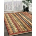 thumbnail image 3 of Ahgly Company Machine Washable Indoor Rectangle Abstract Fire Brick Red Area Rugs, 7' x 9', 3 of 7