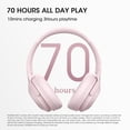 thumbnail image 2 of Auriculares Bluetooth DOQAUS Over Ear 70H Playtime con micrófono, 2 of 9
