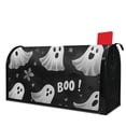 thumbnail image 1 of Happy Halloween Cute Ghost Boo Mailbox Covers,Magnetic 21x25.5 Inch Mailbox Wrap Water Proof Reusable Halloween Box Wraps for Yard Farmhouse Decorative, 1 of 4