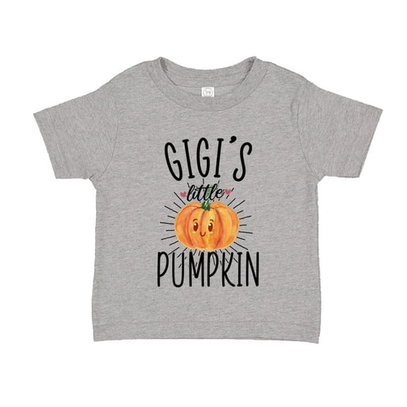 Gigi's Little Pumpkin Toddler T-Shirt 2T Athletic Heather