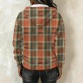 thumbnail image 4 of Women Corduroy Half Zip Hoodie Oversized Drawstring Pullover Sweatshirt Winter Sweatshirt Long Sleeve Pullover Going Out Streetwear, 4 of 5