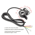 thumbnail image 5 of Thumb Throttle Speed Controller LED Display Battery Power Indicator Electric Bike Throttle Handle Accelerator - 36V,1 x Thumb Throttle Speed Controller,Black, 5 of 6