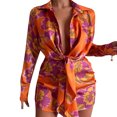 thumbnail image 3 of Txlixc Vestido de camisa de mujer con mangas largas impresas Txlixc moda, 3 of 4