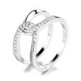 thumbnail image 1 of Xihbxyly Anillo de Piedras Preciosas, Banda de Compromiso Vintage de Marcasita, Elegante Anillo de Cóctel, Perfecto para Fiestas y Celebraciones, Regalo para Seres Queridos, Diseño Artesanal Único., 1 of 2