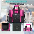 thumbnail image 7 of WOLT | Bowling Ball--Single Ball Tote Bag for Women Fit Bowling Accessories Pink Polyester, 7 of 7