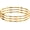 inches contort-3-G, variant on 18K Gold Plated Bangles for Women Stainless Steel Glossy Stackable Thin Round Bracelets Solid Plain Polished Bangles Bracelets Set of 3 Jewelry for Women