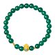 thumbnail image 1 of Pulsera con cuentas de crisoprasa para mujer, 6 mm, verde y plata 999, 1 of 2