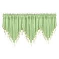 thumbnail image 4 of Cqxid Rideau à Moins de 10 $ 3 Pcs Rideau Uni Fini Rideau Draperie 51x24 Chambre Déco Maison Rideau Triangle Écran de Rideau Cuisine Rideau Court, 4 of 9