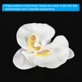 thumbnail image 4 of Uxcell 3.5" Artificial Silk Phalaenopsis Orchid Flower Heads for DIY Wedding Decor, White 20 Pack, 4 of 6