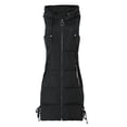 thumbnail image 3 of LoyisViDion Coat Women Casual Slim Zippers Sleeveless Zipper Solid Warm Coat Tops Vest Black 6(M), 3 of 4