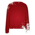 thumbnail image 4 of Lovskoo Women's Christmas Knit Cardigan Sweaters Casual Floral Print Long Sleeve Open Front Button Up Fall Sweater Jackets R-Red, 4 of 5