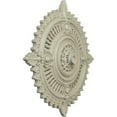 thumbnail image 3 of 29 1/8"OD x 1 1/4"ID x 4"P Haylynn Ceiling Medallion (Fits Canopies up to 1 1/4"), Hand-Painted Clear Yellow, 3 of 7