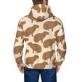 thumbnail image 5 of Zip Up Hoodies for Men - Brown Capybara Long Sleeve Comfrt Men'S Fashion Hoodies & Sweatshirts, Jackets for Men Hoodies Pullover Clothing Clothes with Pouch, 5 of 5