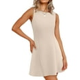 thumbnail image 2 of Women's 2025 New Summer A-Line Sleeveless Boat Neck Mini Dress Club Party Little Short Dresses, 2 of 9