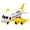 Yellow_6 Construction Vehicles, variant on Airplane Passenger Airplane Carrier Children's Air Cargo Toy with 6 Vehicles for Yellow_6 Construction Vehicles
