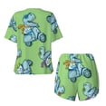 thumbnail image 5 of Xecao Motorcycle Riding Dinosaur print Swimsuit for women, Summer-ready, sporty style.Quick-dry fabric. Many sizes & colors., 5 of 9