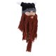 thumbnail image 5 of Invierno Cálido Estilo Cuerno Pirata Tejido Crochet Slouch Baggy Boina Gorro Gorro Marrón, 5 of 12