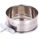 thumbnail image 1 of Pet Food Water Bowl With Clamp Holder Stainless Steel Coop Cup Hanging Feeder For Dog Bird Parrot Cat Rabbit, 1 of 4