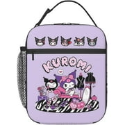 Kuromi Reusable Cute Cartoon Black Cat Lunch Bag Insulated Office Outdoor Portable Lunch Box (Klm-A)