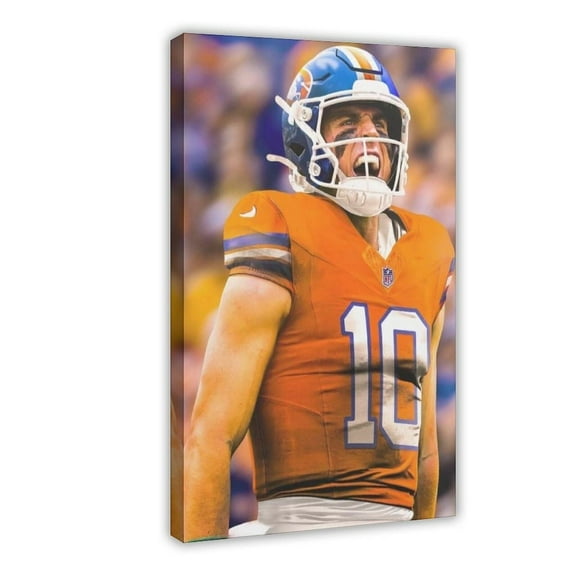 American Football Bo Nix Posters Sports Star78 Canvas Poster