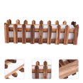 thumbnail image 3 of Maceta de arreglo floral con diseño de valla de madera de 1 pieza (marrón claro) HOMEMAXS 10070364-MX, 3 of 6
