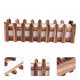 thumbnail image 3 of Maceta de arreglo floral con diseño de valla de madera de 1 pieza (marrón claro) HOMEMAXS 10070364-MX, 3 of 6