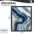 thumbnail image 4 of Stupell Industries Contemporary Sea Colored Stones Geode Black Floating Frame Canvas Art, 17 x 21, by Svetlana Aleynikova, 4 of 8