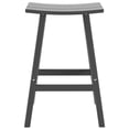 thumbnail image 3 of Florence Outdoor 29" HDPE Plastic Saddle Seat Barstool in Gray, 3 of 6