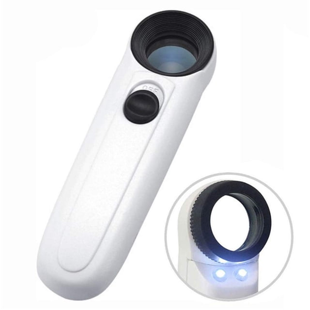 Lupa de mano Lucky Fitness 40X con luz LED