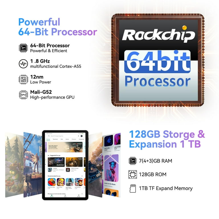 Blackview Tab 8 Android 10 inch HD Tablet, 128GB ROM, Wifi 6, Dual