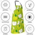 thumbnail image 5 of Zufioo Green Apple Print Adult Waterproof Apron, Cooking Apron, Flower Arranging and Painting Apron-Adjustable Straps, with Pockets, Kitchen Supplies-One Size, 5 of 9
