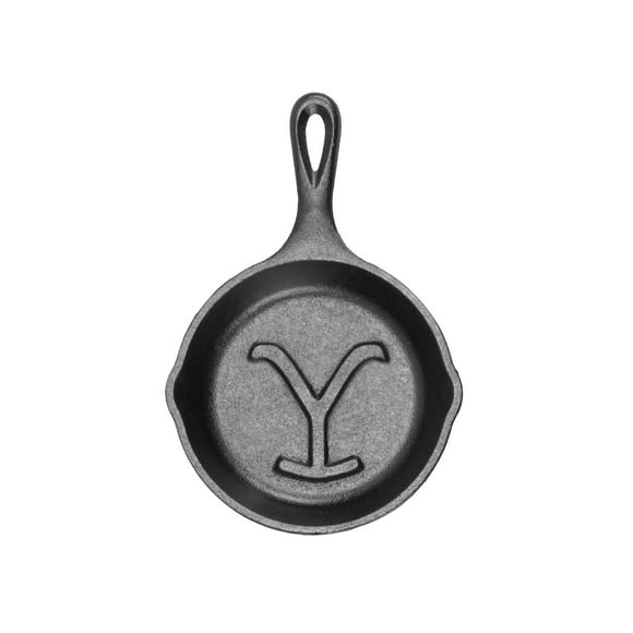Yellowstone™ 5 Inch Seasoned Cast Iron “Power Y” Mini Skillet, Yellowstone™ Collection