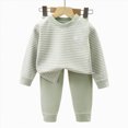 thumbnail image 4 of Gibobby Toddler Baby Boy Clothes Fall Winter Outfits Long Sleeve Sweatshirt Tops + Pants Playwear Set 0-24Months 2t 3t 4t Baby Boy Clothes Toddler Boy Fall Winter Sets(7-8 Years,Light Green), 4 of 5
