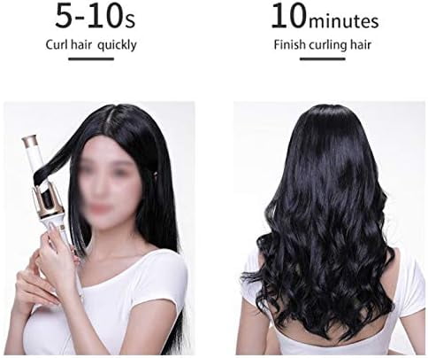 RKXQT Automatic Curling Iron Rotating Hair Curler Electric Ceramic Curling Iron Roller for Lazy Fast Heating Auto Hair Styling Tools