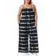 thumbnail image 1 of GRACE & GRANDEUR Mono de mujer de talla grande, con tirantes ajustables, sin mangas, elástico, de pierna ancha, casual de verano, pantalones largos, 2X negro, 1 of 6