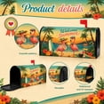 thumbnail image 5 of Mailbox Covers Magnetic Standard Size 21x18 Inch Summer Retro Flamingo Tropical Beach Design, Palm Tree Mailbox Wrap for Home Outdoor Garden Yard Decor, 5 of 6