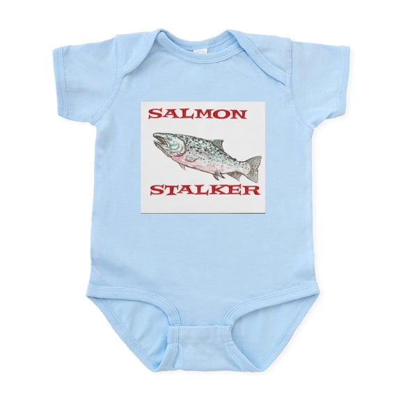 CafePress - Salmon Stalker Infant Bodysuit - Baby Light Bodysuit, Size Newborn - 24 Months