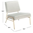 thumbnail image 5 of SAFAVIEH Romilly Modern Glam Velvet Accent Chair, Grey, 5 of 7