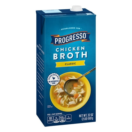 Progresso Chicken Broth, Gluten Free 32 oz - Walmart.com