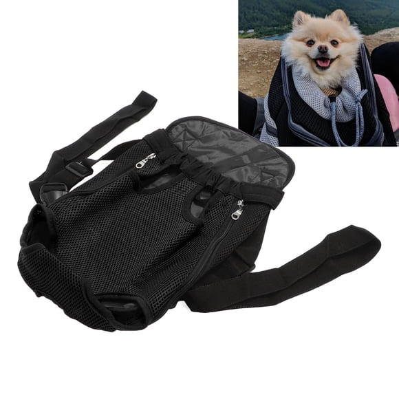 Mochila Delantera Para Perros, Portador Portátil Para Mascotas Con Piernas Hacia Afuera, Transpirable, Suave Para Viajes Y Ciclismo