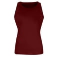 thumbnail image 5 of JULMCOMO Ribbed Knit Tank Tops for Women Crew Neck Casual Comfy Summer Tank Tops Sleeveless Stretchy Solid Slim Fit Shirts Wine S, 5 of 5
