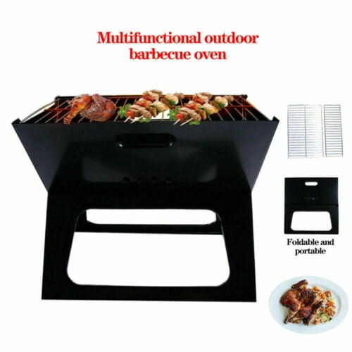 Portable Compact Barbecue BBQ Grill Charcoal Stove Shish Kabob Camping Cooker