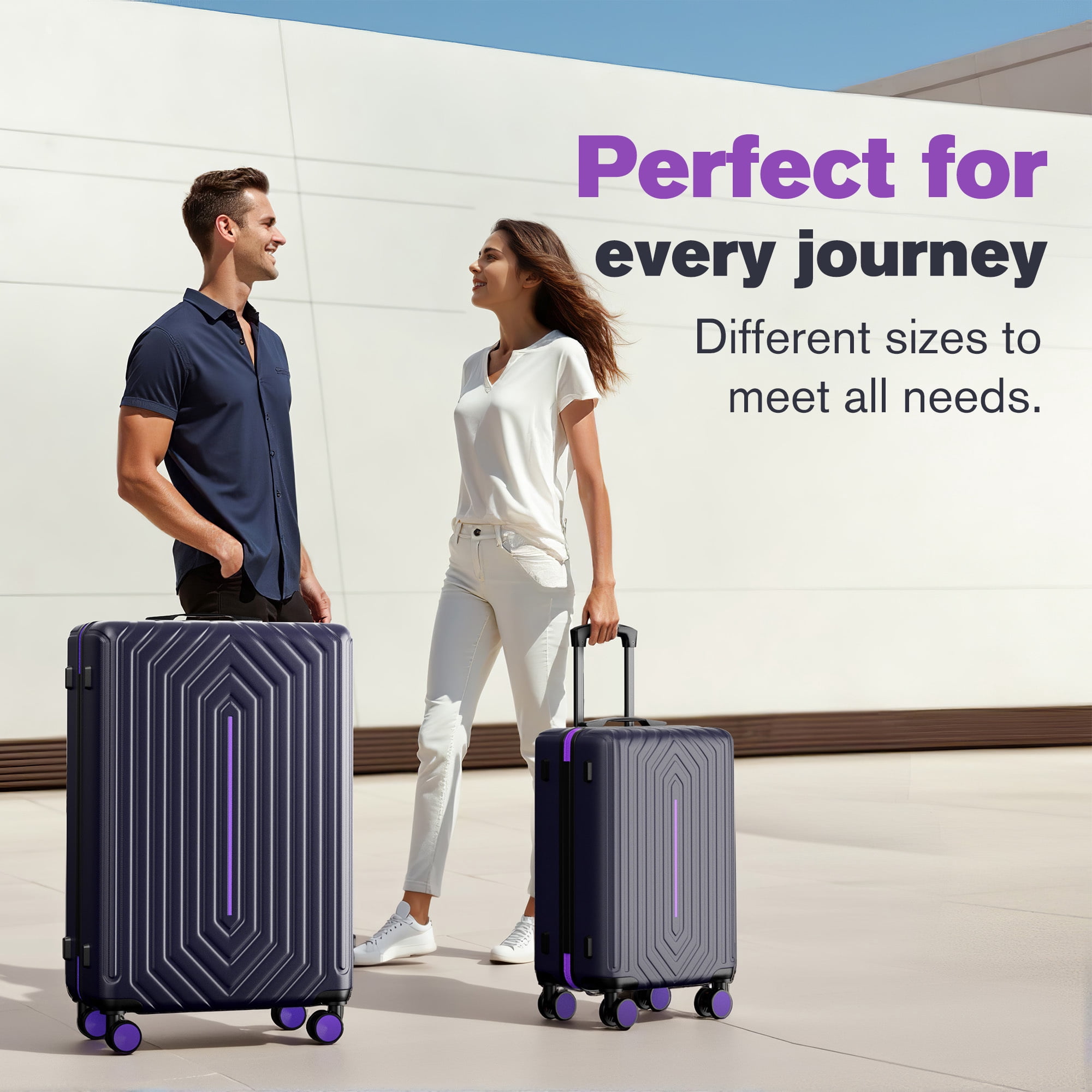 20" Carry on Luggage ABS Hardshell Suitcase with TSA Lock Durable Spinner Wheels Suitcase