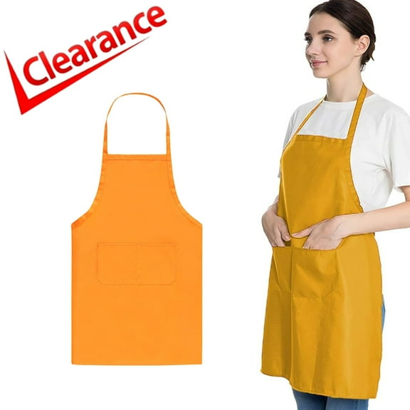 Bxaolu Apron Work Apron Kitchen Food Waist Hanging Neck