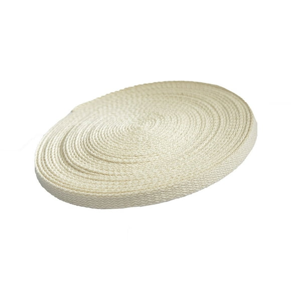 Anrox Supply Co 1/2" Cotton Flat Cord Drawstring Drawcord Handles Lace Trim Heavy Duty 3YDS (Natural)