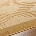 thumbnail image 6 of Hauteloom Colum Living Room, Bedroom Patio Outdoor Area Rug - Farmhouse - Straw, Dark Brown, Dark Beige - 2' x 2'11", 6 of 7