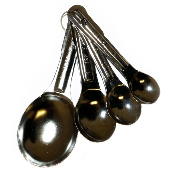 Spoon Measuring Set, 1 tbsp., 1 tsp., 1/2 tsp., and 1/4 tsp. Spoons