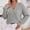 *Gray, variant on ClodeEU Long Sleeve V Neck Shirts for Women,Lightweight Sweaters Fall Outfits,Casual Blouse Tops Coffee,Womens Plus M