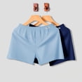 thumbnail image 2 of Jamicy Pajama Shorts for Men Summer Home Wear Mens 2pc Lounge Shorts Pajama Lightweight Cotton Sleep Bottoms with Pockets, 2 of 3